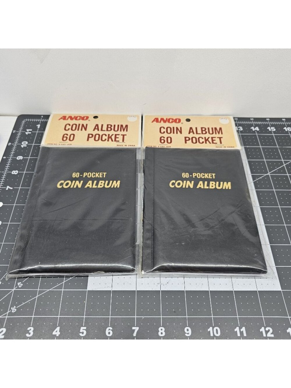 Lot of 2 Vintage ANCO 60-Pocket Coin Albums 8ANC1928 - Brand New Sealed